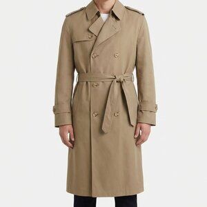 Botany 500 Vintage Double-Breasted Trench Coat - Size 42R w/ lining